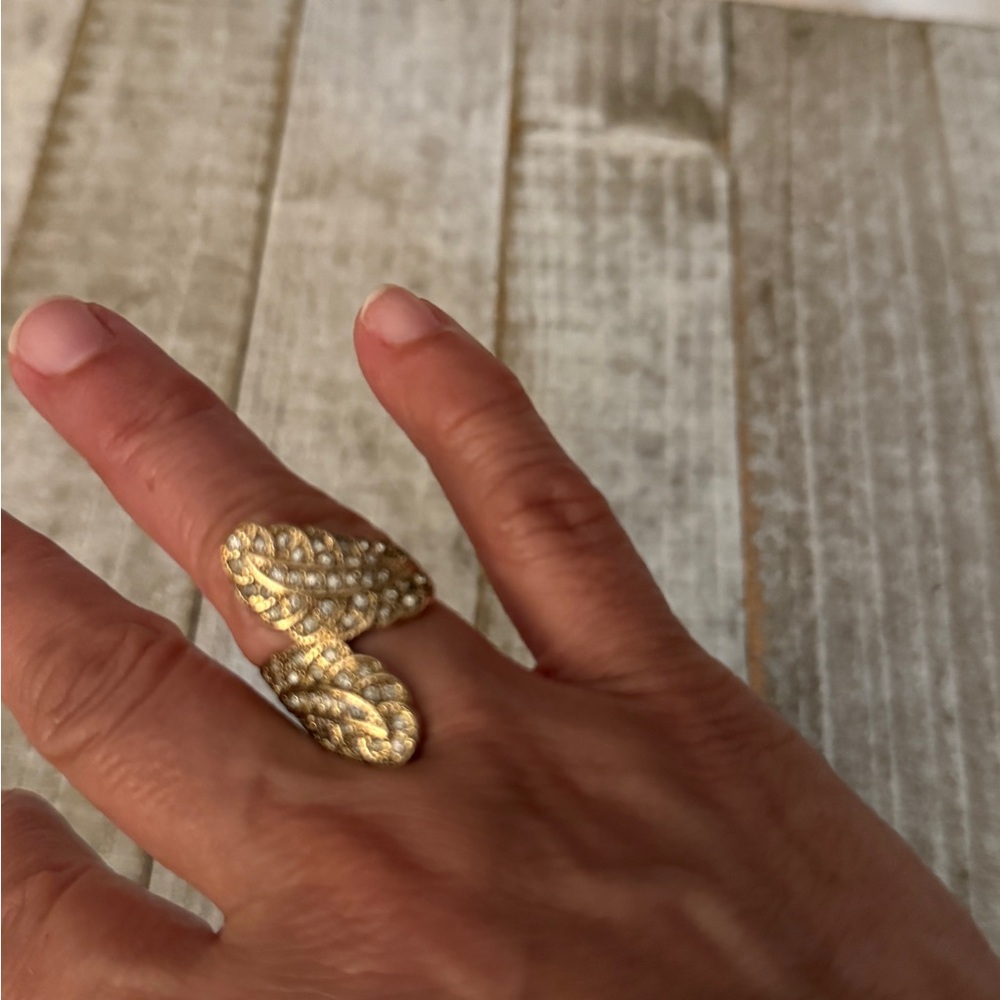 Gold Leaf Design Ring